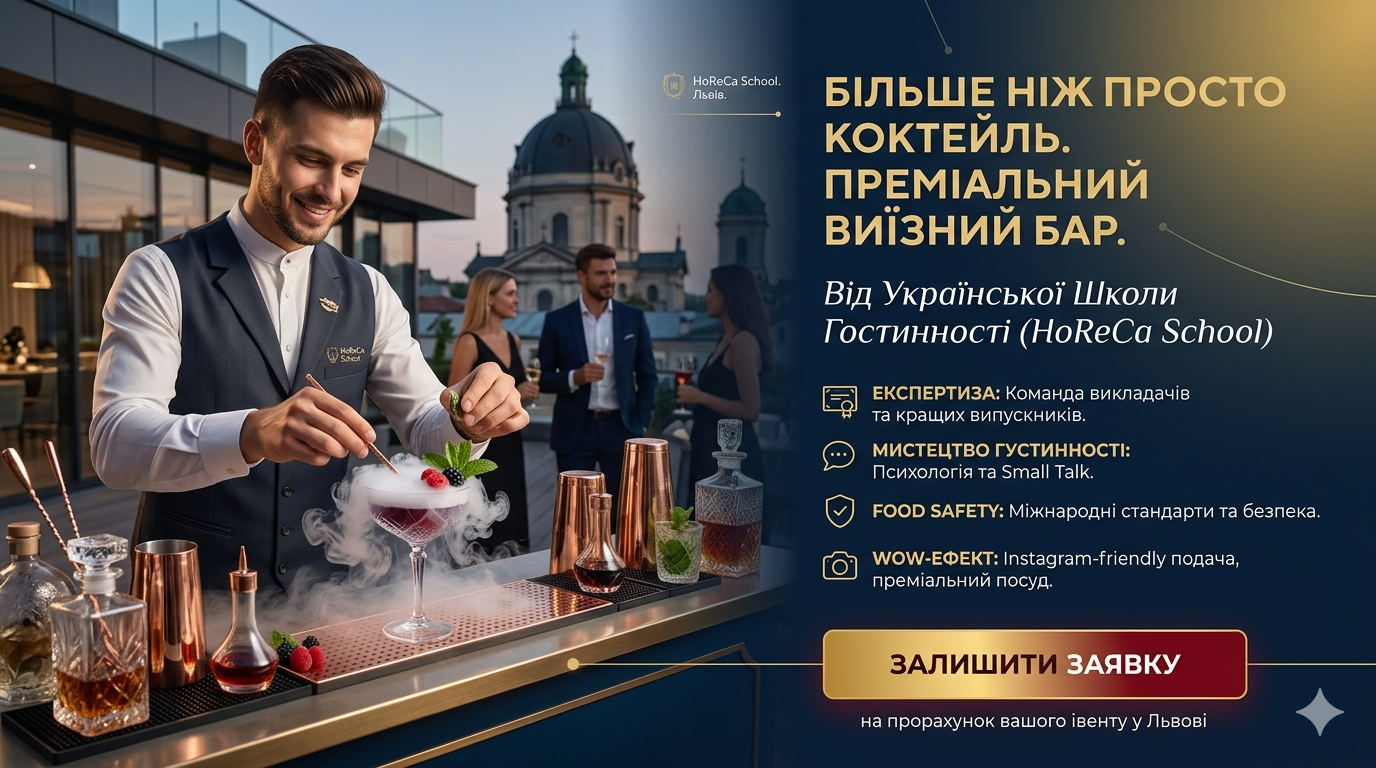 Хто наливає вам коктейлі? Чому на івенті потрібен не просто бармен, а експерт із гостинності