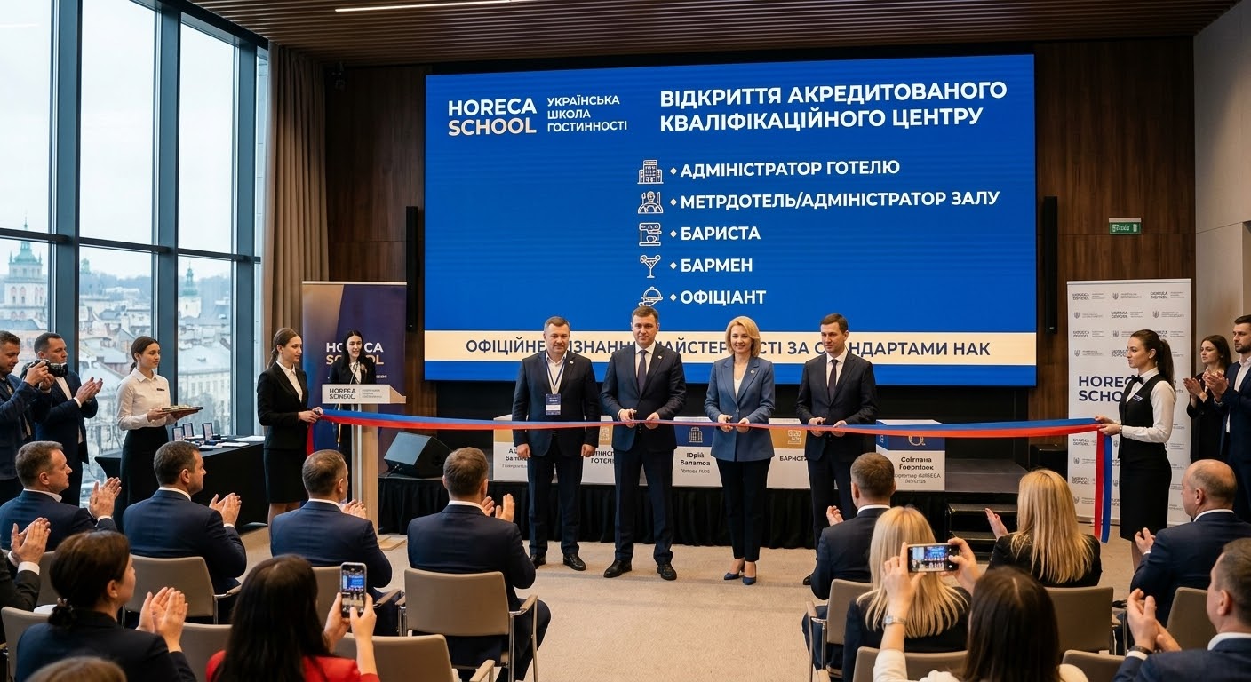 Official Professional Recognition in HoReCa: Ukrainian School of Hospitality Prepares to Launch an Accredited Qualification Center